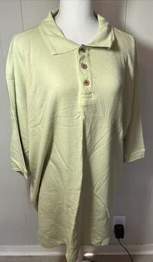 Vintage Men's Joe Marlin Size 2XL Green Short Sleeve TT